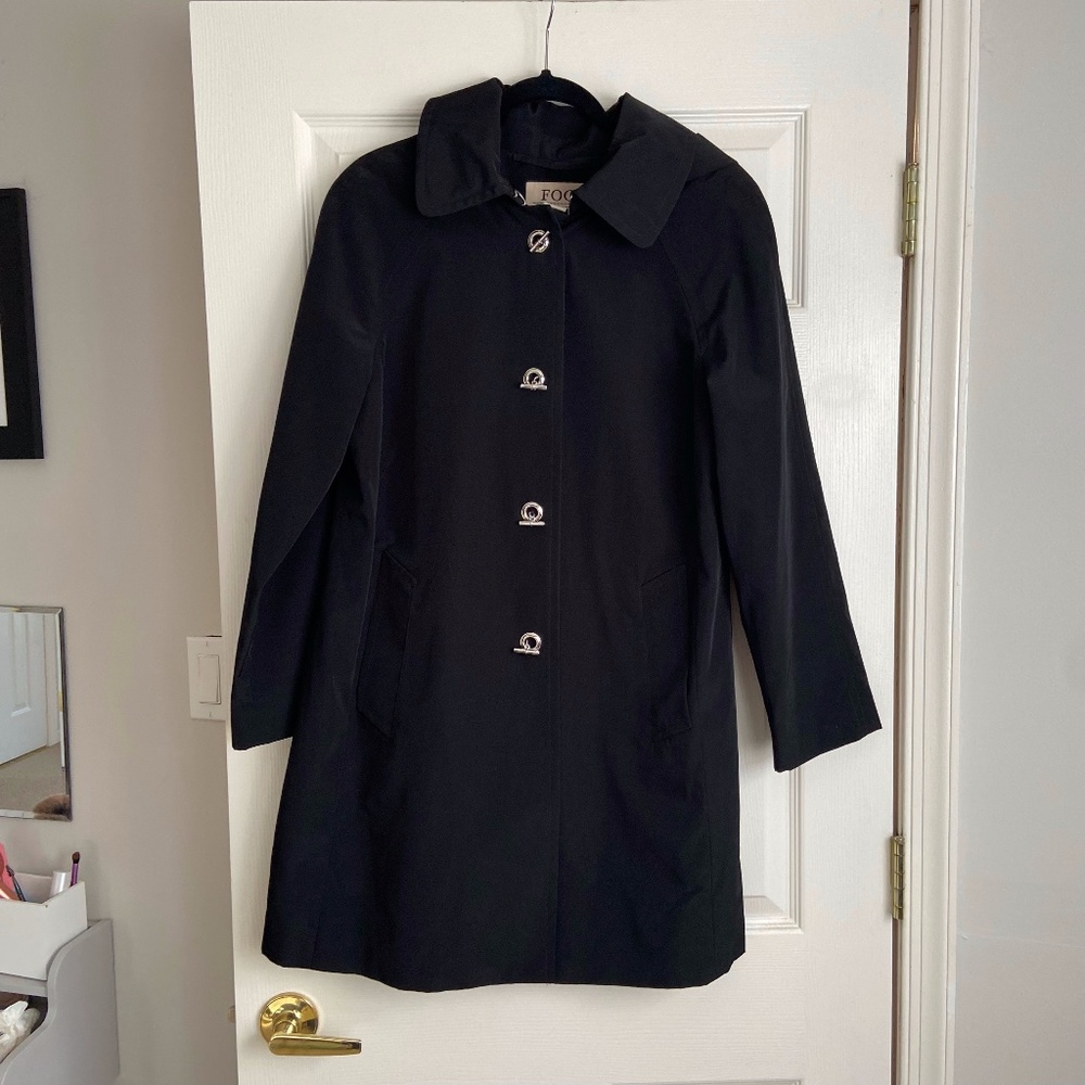 FOG by London Fog Black Trench Jacket - M